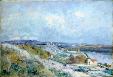 De velden van Herblay in de lente