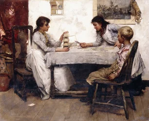 Het kaartenhuis, 1888