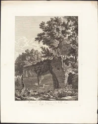 Ruïnes van de bovenste verdieping van de Villa van Cassius in Tivoli
