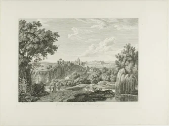 Uitzicht op de Kronkelige Muur in de Villa Borghese