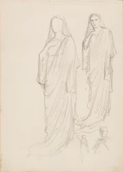 Aino Ackté als Alcestis, schets