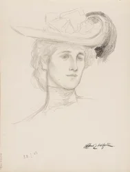 Vrouw met hoed (Mme Flore Deschamps)