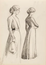 Twee vrouwelijke personages