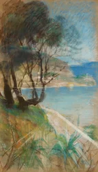 Landschap uit het Middellandse Zeegebied