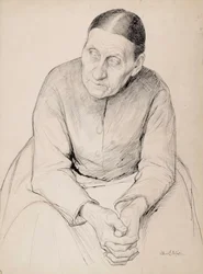 Oude boerenvrouw