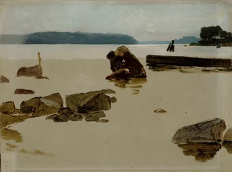 Open zee bij Haikko, studie voor ‘Jongens die aan de kust spelen’