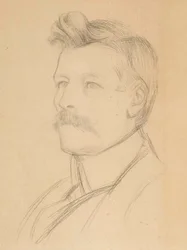 Portret van Emil Wikström, directeur