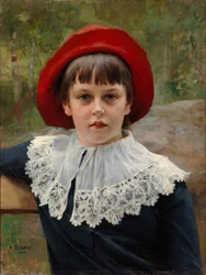 Portret van de zus van de kunstenaar, Berta Edelfelt
