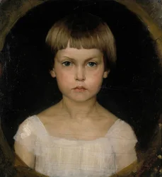Portret van de zus van de kunstenaar, Berta Edelfelt