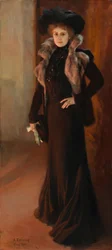 Portret van de operazangeres Aino Ackté; Portret van de zangeres Aino Ackté
