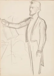 Robert Kajanus, schets voor portret