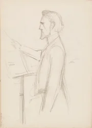 Robert Kajanus, schets voor portret