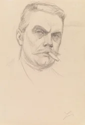 Zelfportret met een sigaar