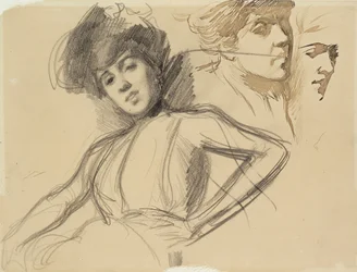 Drie studies voor een portret