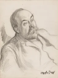 Portretschets man