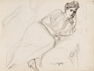 Rustende vrouw