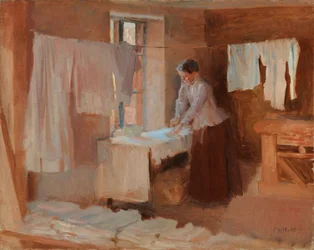 Strijkende vrouw, studie voor de ‘Wasvrouwen’