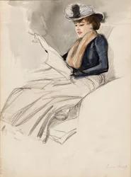 Zittende vrouw, Aino Ackté