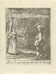 Man en vrouw in bos
