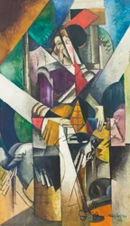 Vrouw met dieren (Madame Raymond Duchamp-Villon)