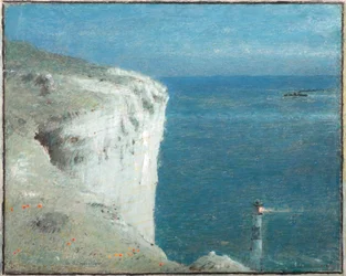 Beachy Head in het maanlicht