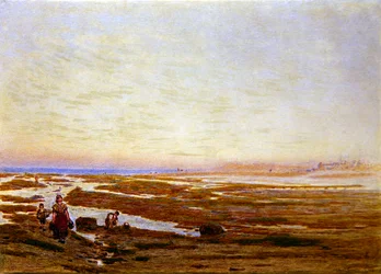 Laagwater aan de Zuidkust, nabij Brighton