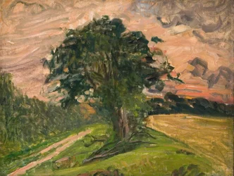 Avondlandschap. Tisvilde