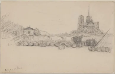 Notre Dame gezien vanuit het oosten