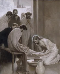 Jezus wast de voeten van zijn discipelen