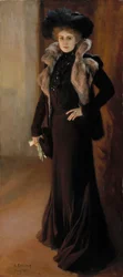 Portret van de operazangeres Aino Ackté 1876-1944, 1901