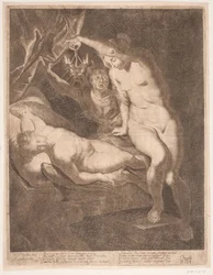 Psyche en de slapende Amor