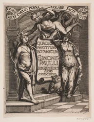 Titelblad voor Simon Paulli, "Quadripartitum Botanicum", 1667