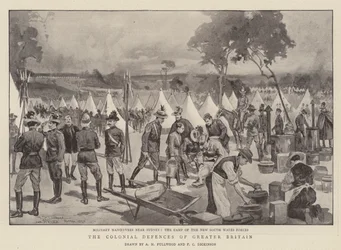 De koloniale verdedigingen van Groot-Brittannië