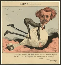 Nadar, uitgegeven 1863 (gekleurde litho)