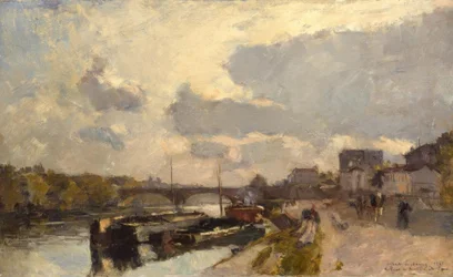 De brug van Neuilly, nabij Parijs