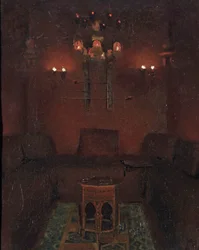 Interieur van Sir Richard Burtons kapel, 1889