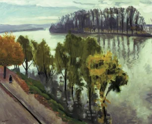 De rivier de Seine bij La Frette