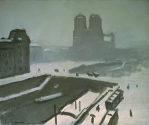 Notre Dame in de Winter