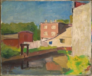 Roze huis in Arcueil