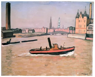 De haven van Hamburg