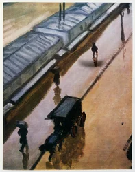 Regenachtige dag bij de Notre Dame, Parijs