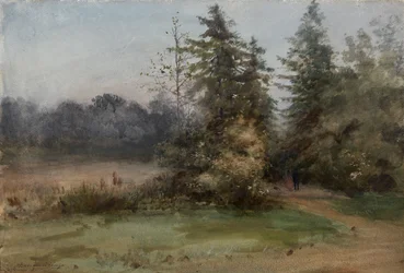 Landschap met twee figuren