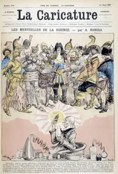 De Wonderen van de Wetenschap door Robida (chemicus en helden van de geschiedenis)