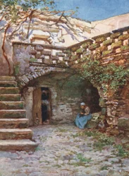 Binnenplaats in Monte San Giuliano