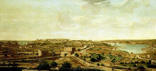 Uitzicht op Valetta, Malta