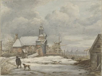 Gezicht op de Haarlemmerpoort te Amsterdam