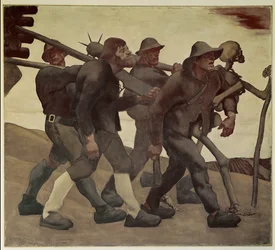 Danse Macabre uit 1809 (olieverf op doek)