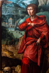 Christus aan het kruis tussen de Maagd Maria en Johannes