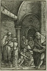 Christus tussen de dokters, uit De Val en Verlossing van de Mens