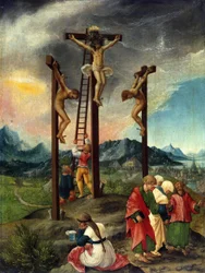 Christus aan het kruis tussen de twee dieven